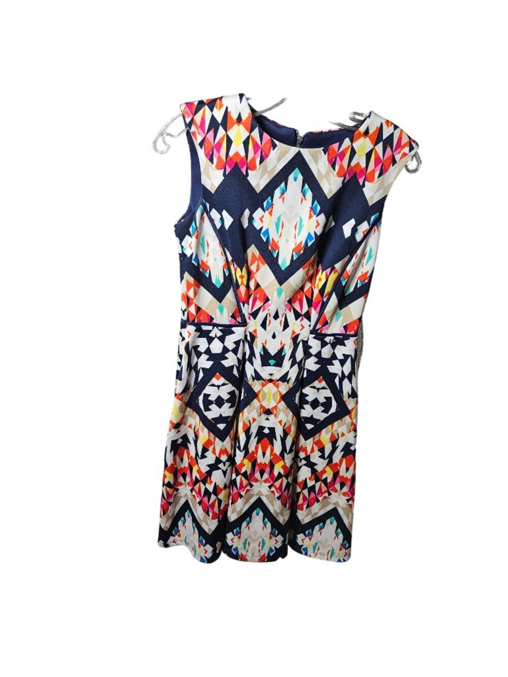 Geometric Pattern Sleeveless Dress 4P